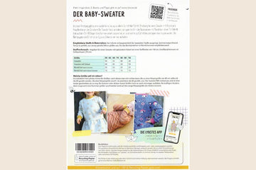 Papierschnittmuster "Baby Sweater" von Lybstes (Gr. 50-92)